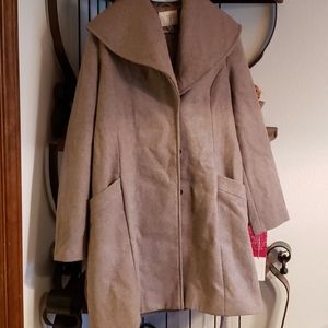 NWT Taupe wool coat